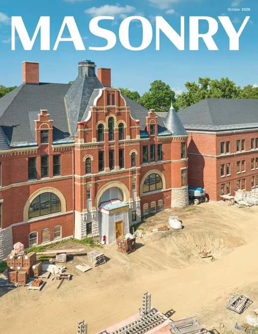 MASONRY Magazine cover.