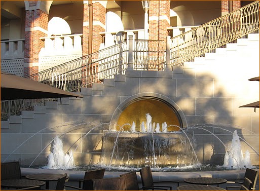 Cast Stone was used in the base of the buildings, stairways, terraces and garden ornamentation.