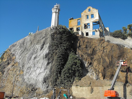 QUIKRETE Cos. recently supplied shotcrete in 3,000-pound bulk bags for a restoration project on Alcatraz Island, also known as &ldquo;The Rock.&rdquo;