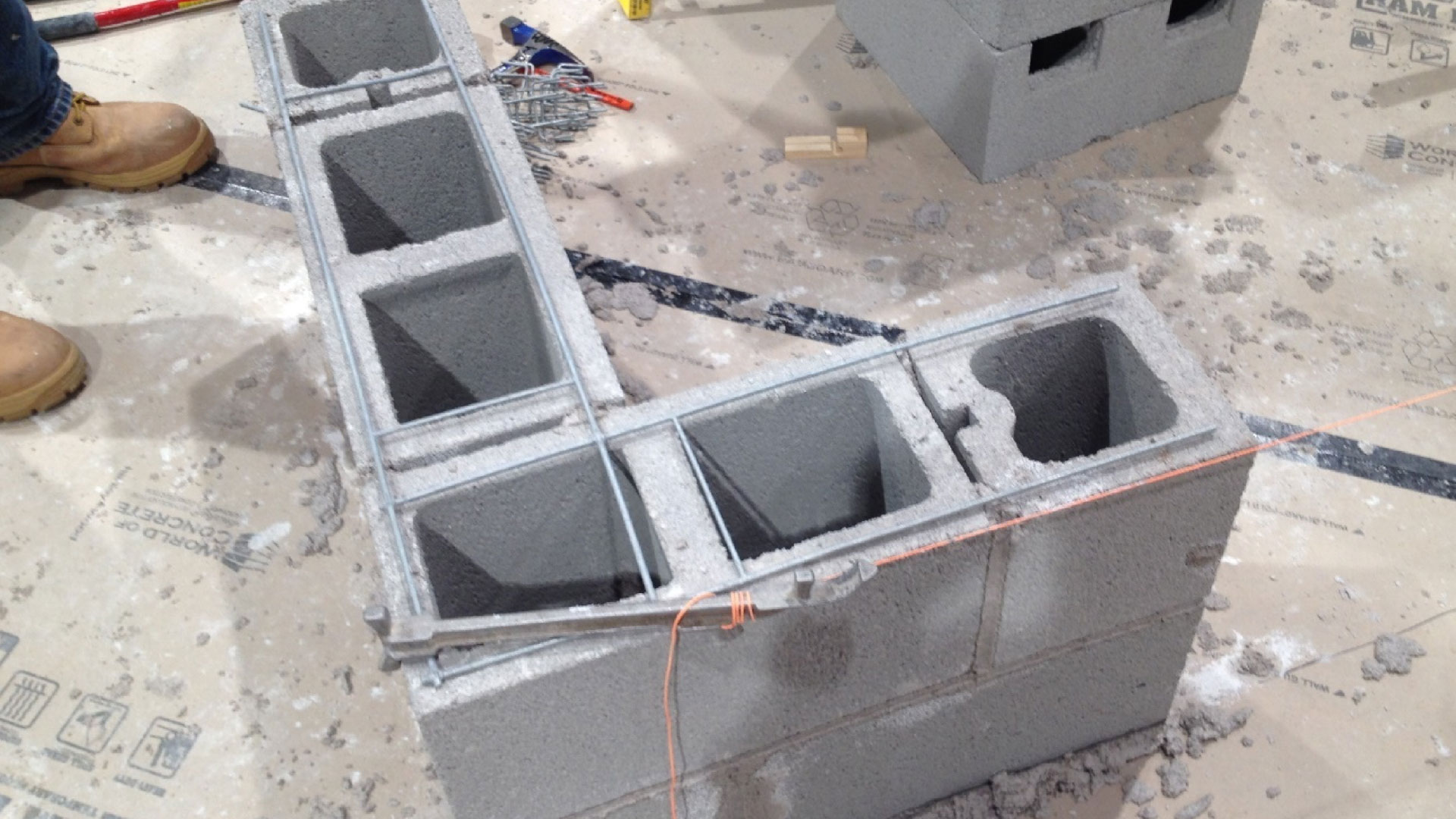 Pre-fabricated corner piece. Pre-fabricated corner piece.