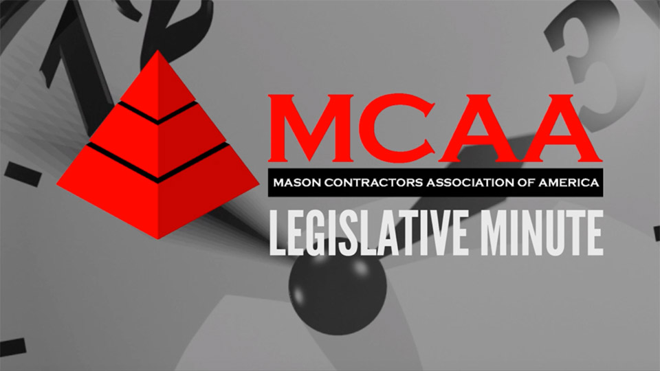 The MCAA’s Legislative Minute