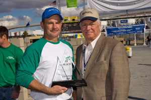 Pascal Robertson, 2008 Fastest Trowel on the Block Competition winner.