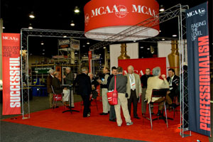 The MCAA booth was abuzz with activity throughout the show.