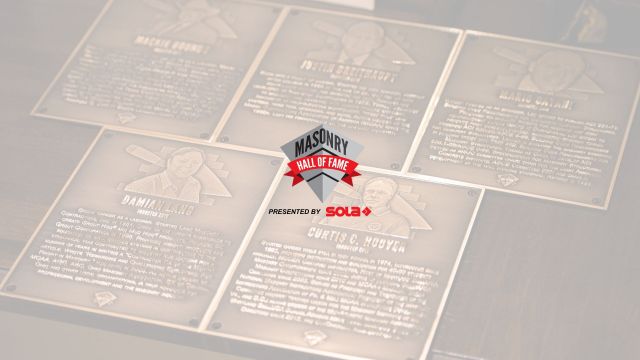 2023 Masonry Hall of Fame Presented By SOLA