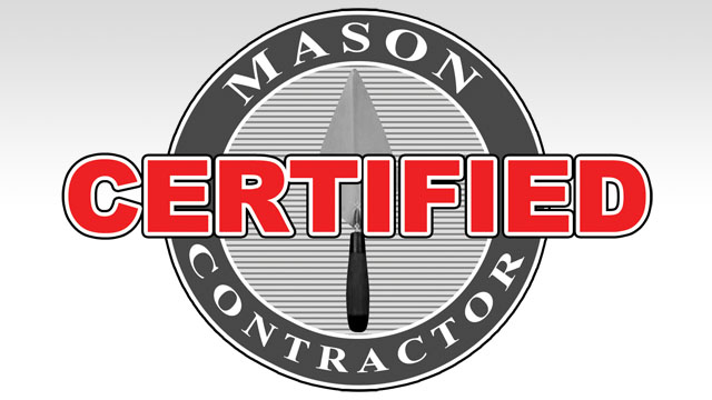 The Masonry Certification program provides customers with a tool to select mason contractors who are committed to quality