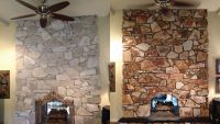 Remodeling an indoor fireplace without replacing masonry