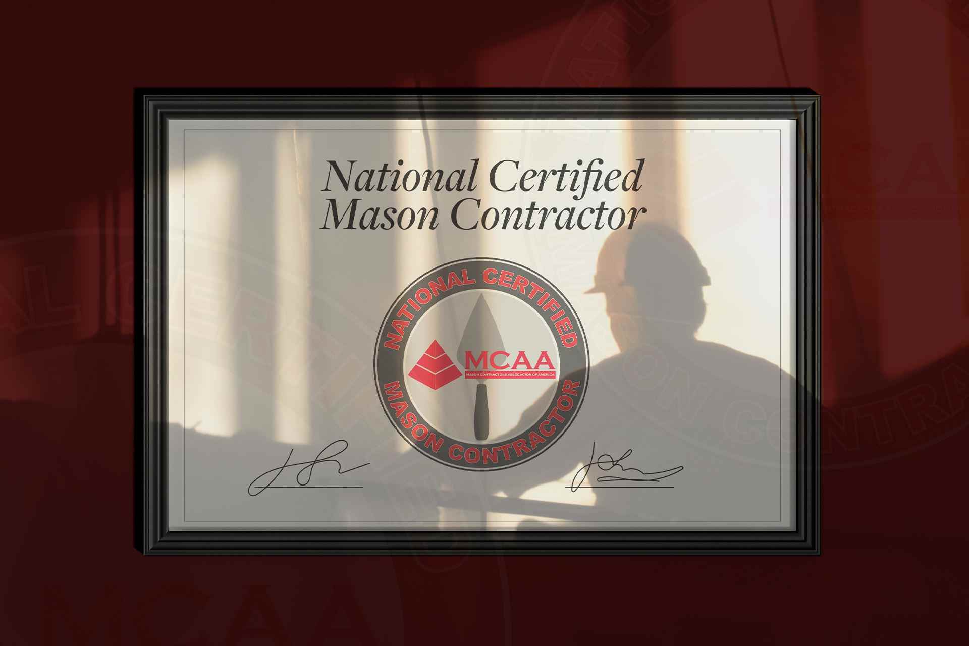National Certified Mason Contractor