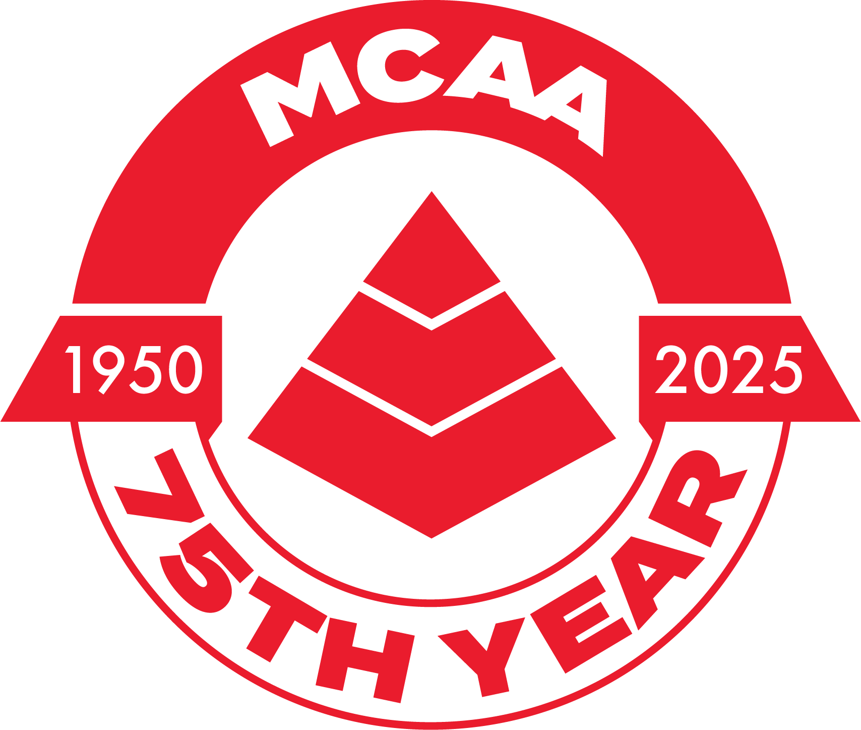 MCAA 75th Anniversary Logo