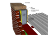Coping and steel stud parapet