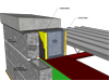Coping and steel stud parapet